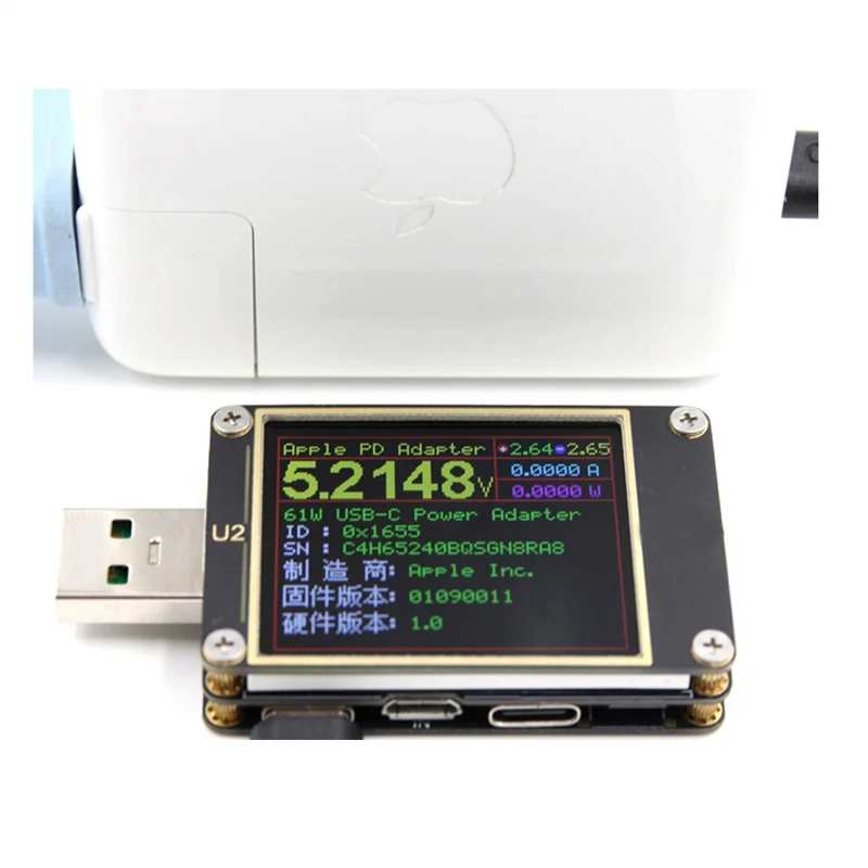 Qway-U2p Current and Voltage-meter USB Tester QC4+ PD3.0 2.0PPS Fast Charge Protocol Capacity Dimension for Charger Test |