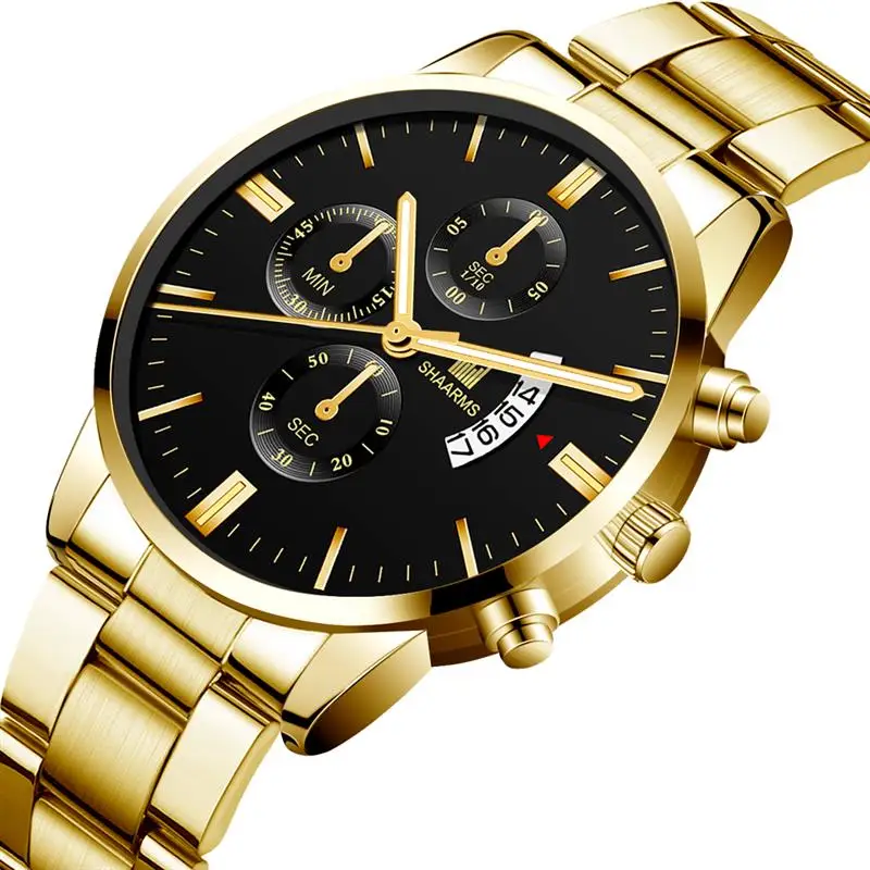 

Relogio Masculino Men Watch Stainless Steel Luxury Watch men's military quartz watch male clock