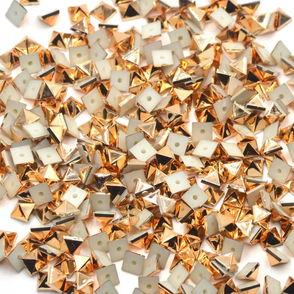 KALASO 100 комплекты серебристый черный Rosegold позолоченный акриловый пирамиды