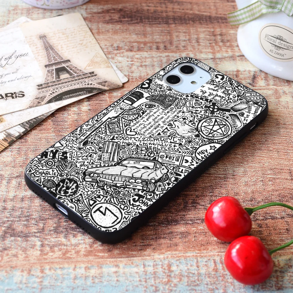 for iphone supernatural i soft tpu border apple iphone case free global shipping