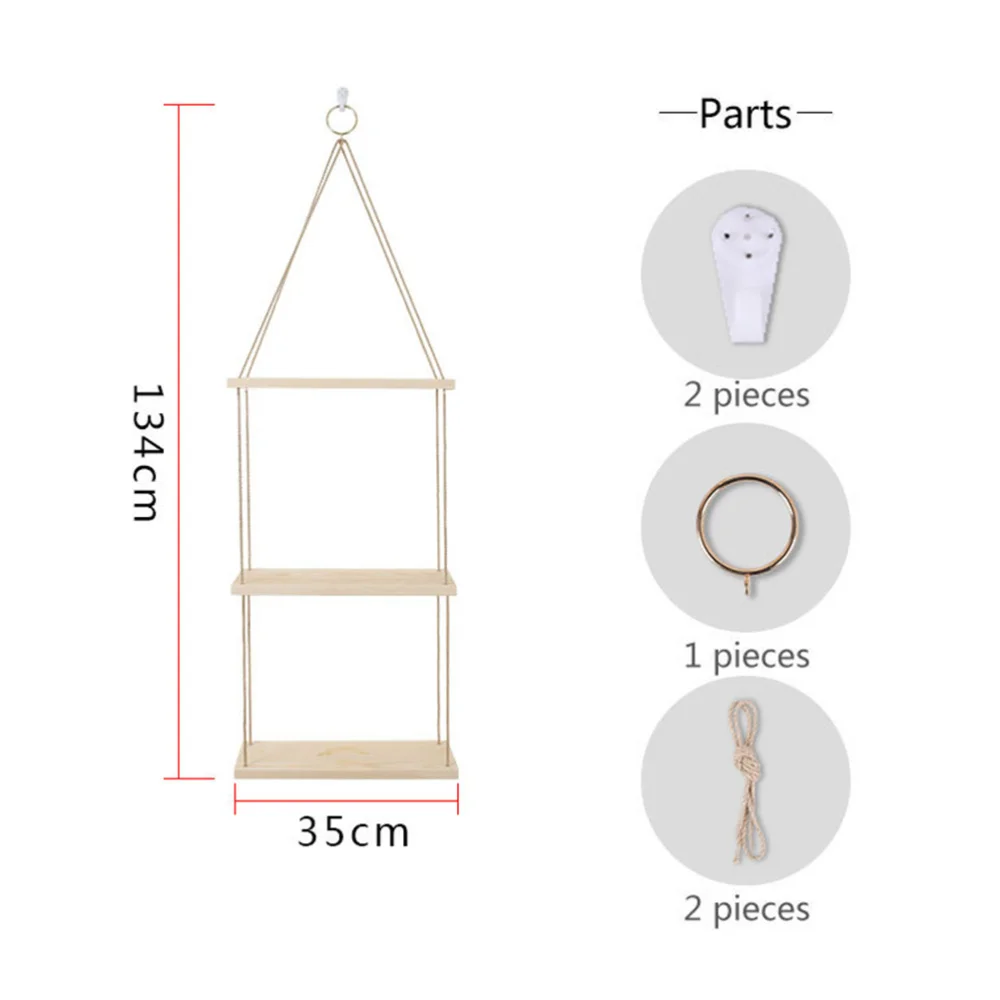

Wall Hanging Planter Nordic Style Wooden Plant Pot Holder Wall Hanging Decor