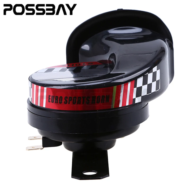 Мощный гудок POSSBAY 12 В для мотокросса Harley Honda Suzuki Yamaha Kawasaki звуковой сигнал улитки