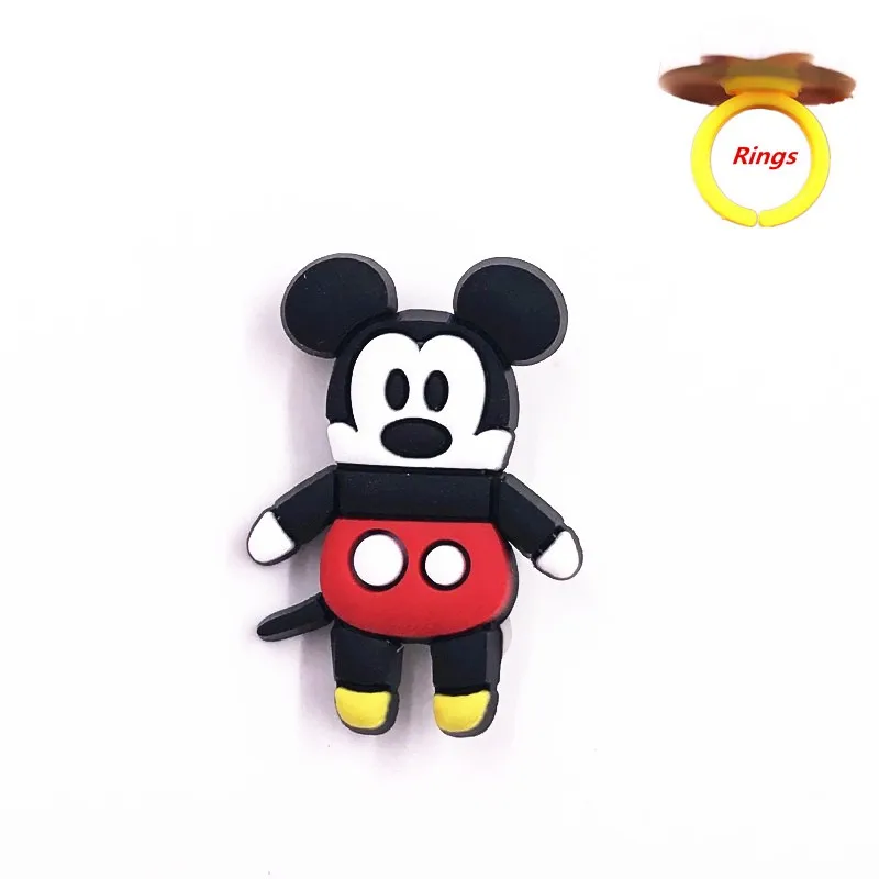 1 шт. милые животные Микки Минни Дональд значок ПВХ мягкие Мультяшные аксессуары