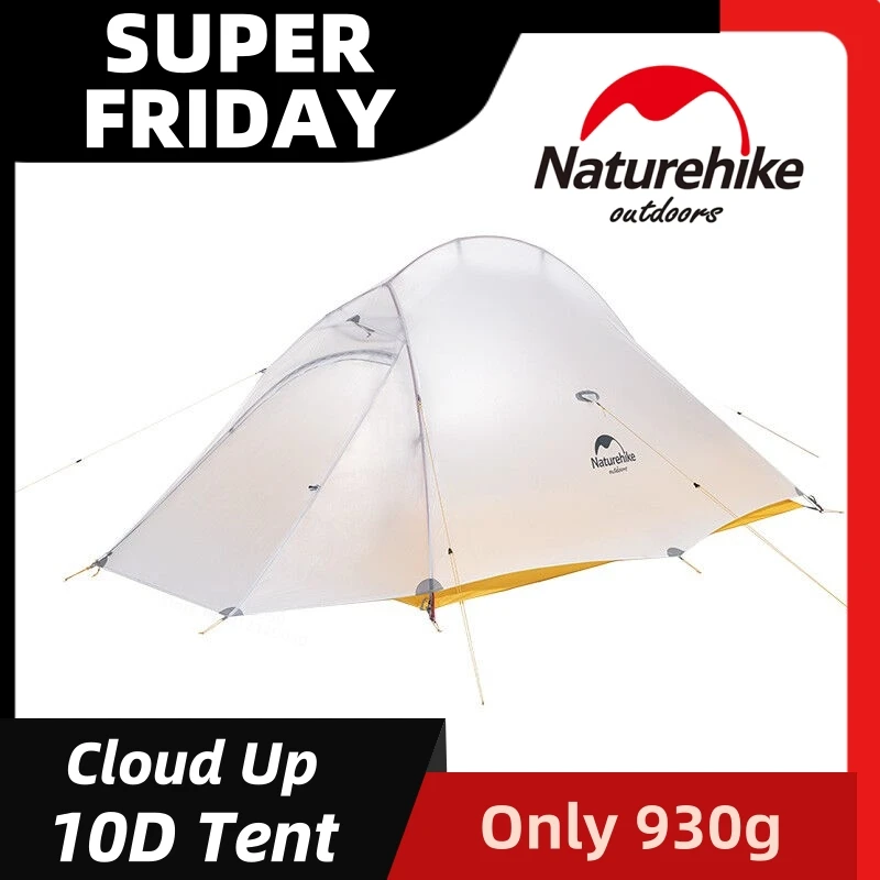 

Палатка Naturehike Cloud UP 2 Ультралегкая, нейлон 10D, силикон, портативная Самостоятельная палатка для кемпинга на открытом воздухе с бесплатным ков...