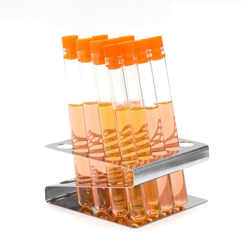 

Stainless Steel Test Tube Rack, Z Shape Tube Rack, Suitable for Tubes of Dia. less than equal 17mm, 24Holes