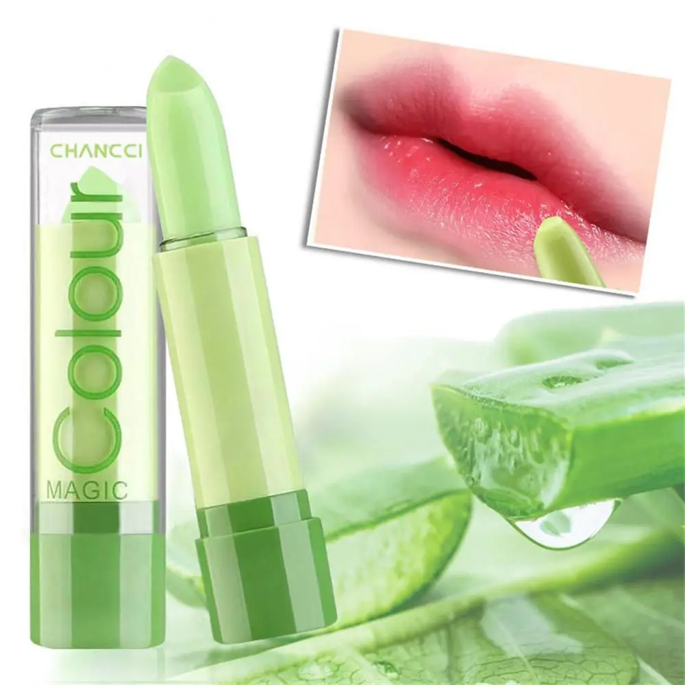 

Beauty Aloe Vera Lip Long Lasting Lipsalve Color Change Temperature Sensitive Lip Balm
