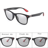 photochromic sunglasses outdoor men polarized glasses male change color polaroid sun glasses for men sports driving uv400