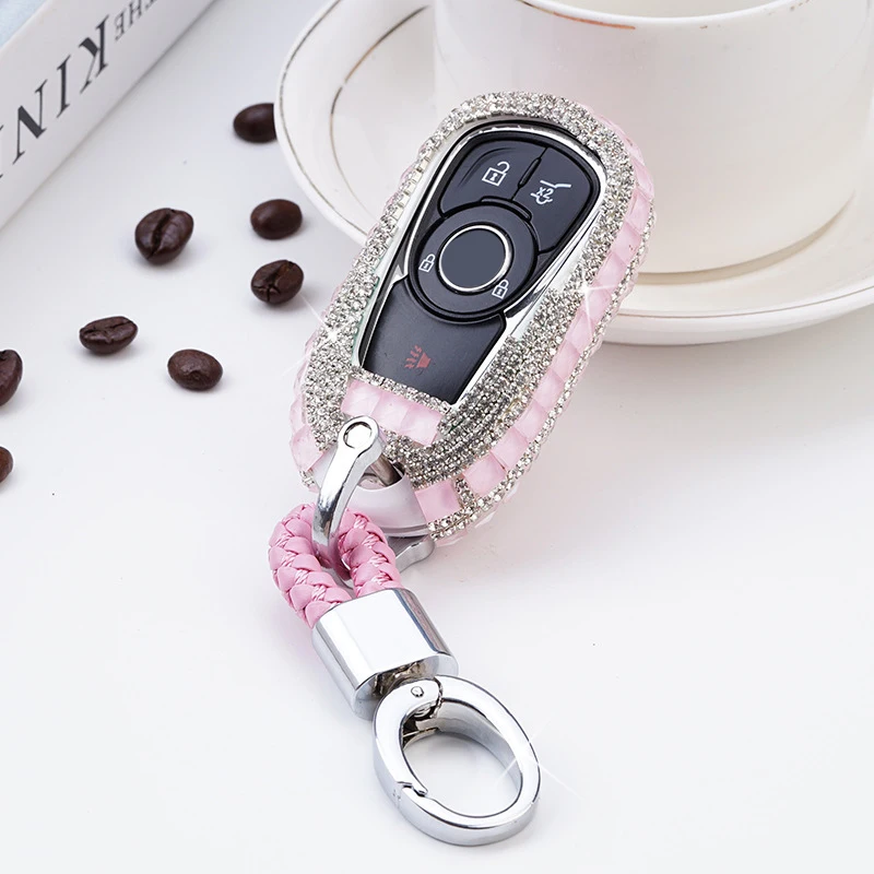 

Diamond Crystal Car Key Cover Case For Buick OPEL Astra Encore Envision New Lacrosse Smart Remote Protector Shell Accessories