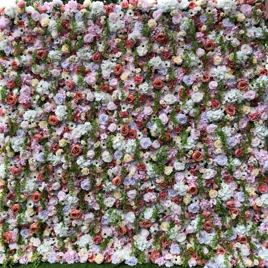 3D искусственный цветок панель Розовый пион цвета слоновой кости Роза свадебный