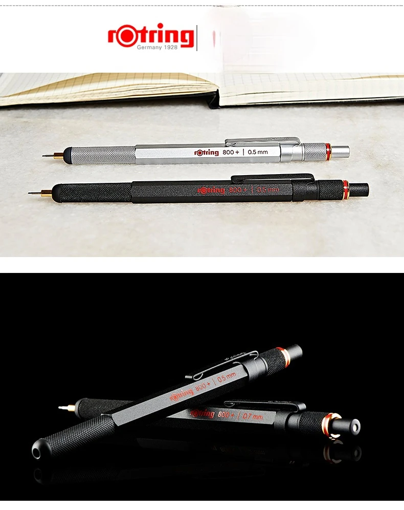 

Механический карандаш Rotring 800 + PDA, стилус с емкостью 0,5/0,7 мм, выдвижная ручка, набор карандашей для профессиональной активности