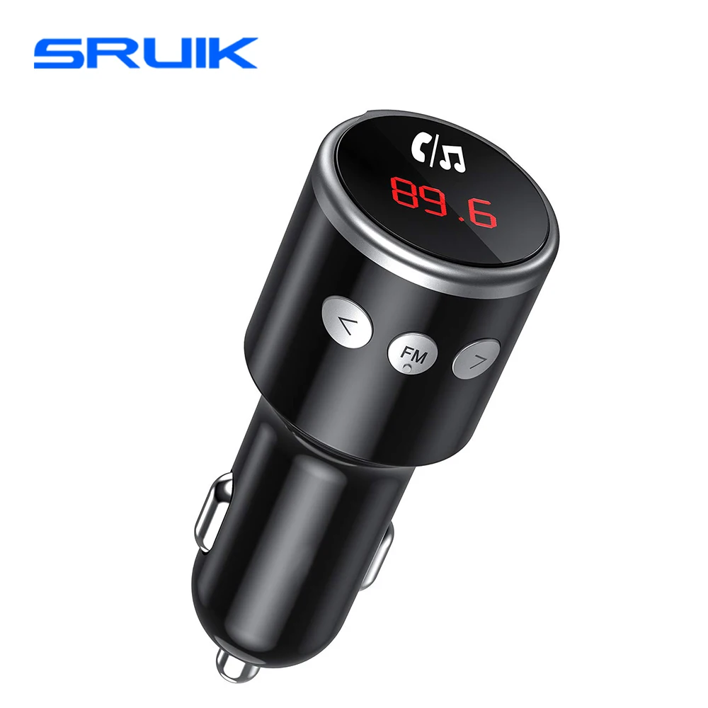 QC3.0 fm-передатчик Bluetooth автомобильный двойной usb порт быстрое зарядное устройство для смартфона fm-модулятор с Bluetooth музыкальный плеер Автомобильный комплект