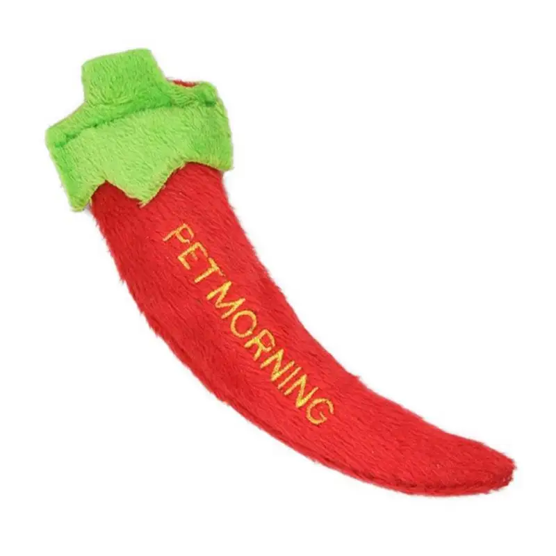 Многоцветная игрушка для кошек в виде овощей милая плюшевая форме перца моркови
