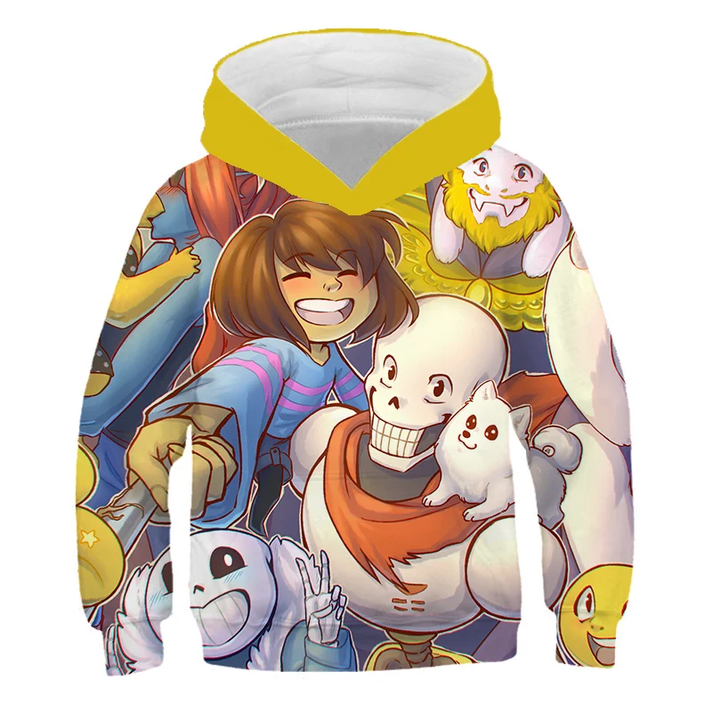 

2020 Autumn Kids Boys Hoodies Game Style Hooded Sweatshirt Cosplay Pullover Undertale 3D Printed Hoodie Fashion Hip Hop Clothing
