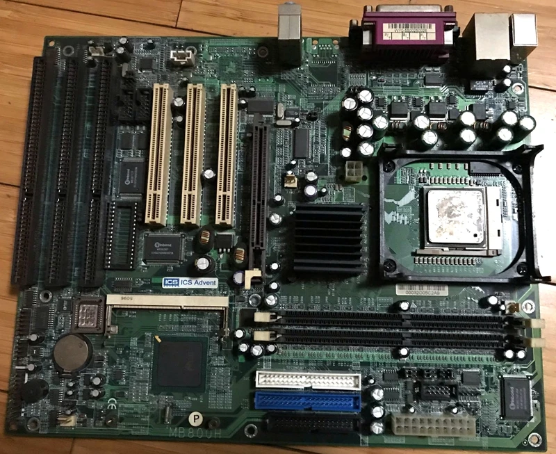 Плата для промышленного оборудования Nematron MB800H 3 * ISA PCI 1 AGP 478 Socket