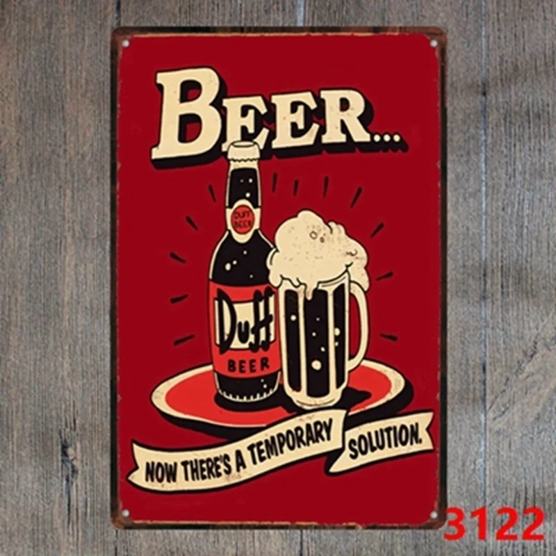 

2021 Metal Tin Sign Bar Pub Home Wall Decoration Retro Metal Art Poster Crafts Metal Decor Home Decoration Wall