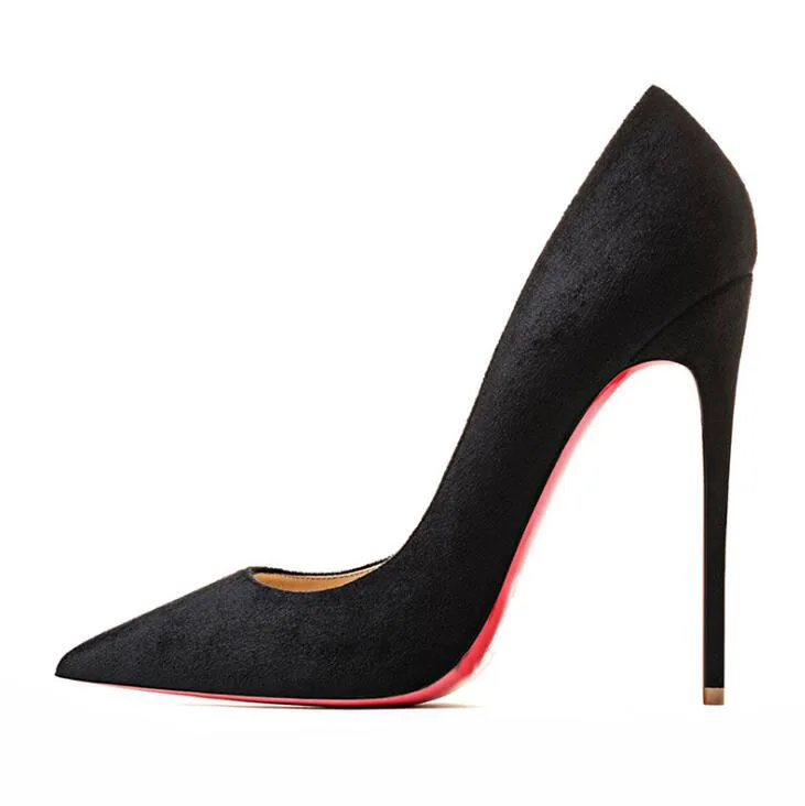 

2021 Women Shoes Luxury Toe Shoes Brand Red Heel Pointed Classics 12cm Thin Heel Lady Wedding Shoes Quick delivery