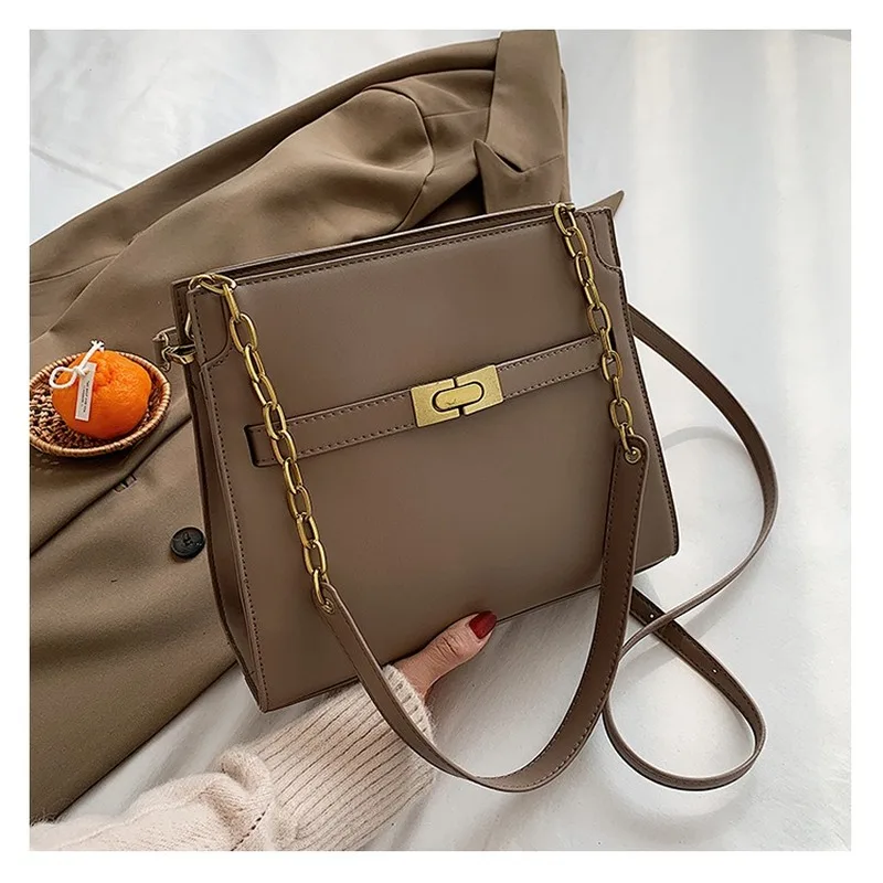 

Сумка-мессенджер женская, текстурная Сумочка на плечо, модный простой темпераментный Повседневный Дамский саквояж в Корейском стиле, 2021