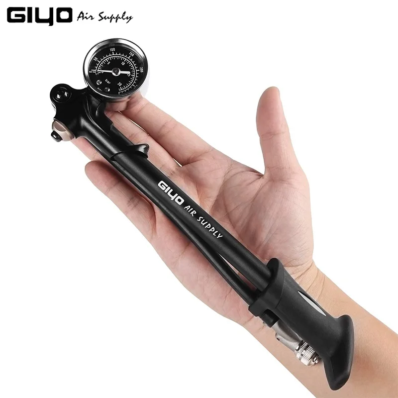 Giyo 300psi МТБ шок вилочный насос к клапану Шредера для велосипела шин мини воздушный