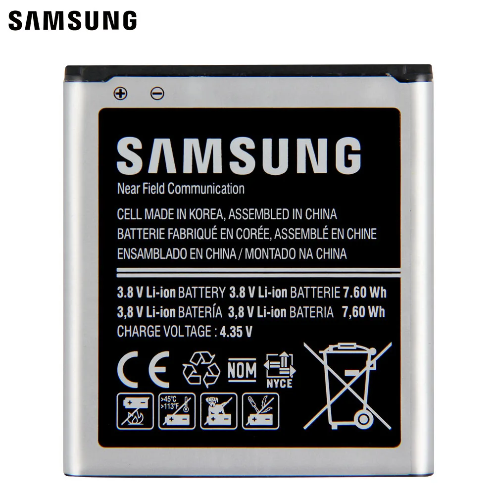 Оригинальная сменная батарея для Samsung GALAXY Core 2 SM-G3556D G355 G3559 G3589W G3586v G3556D G3558 EB-BG355BBE |