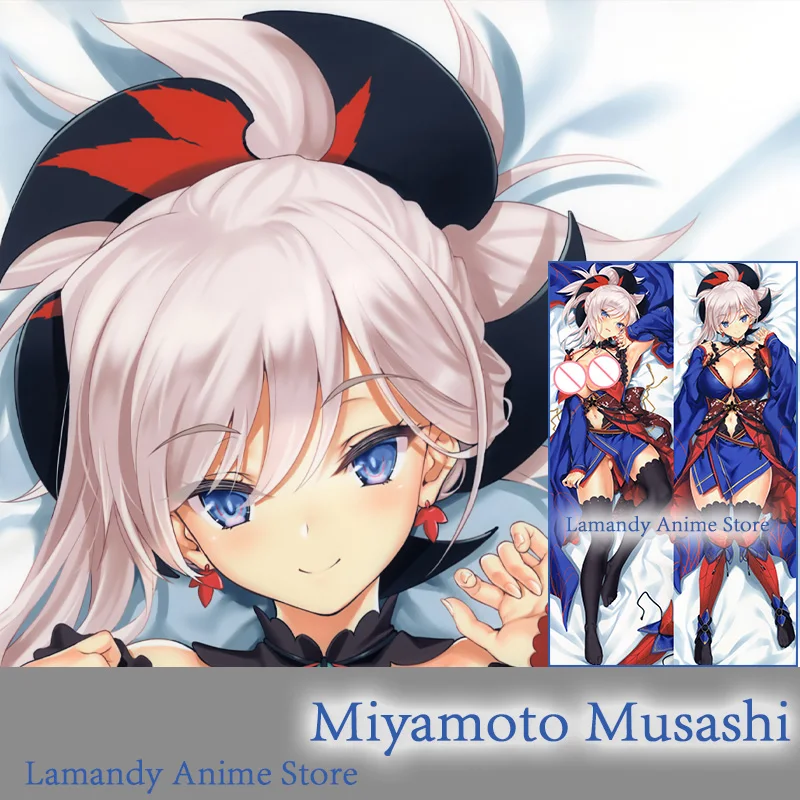 

Dakimakura Anime Fate Miyamoto Musashi Fate/Grand Order FGO Double Sided Print Pillowcase Life Size Body Pillow Cover