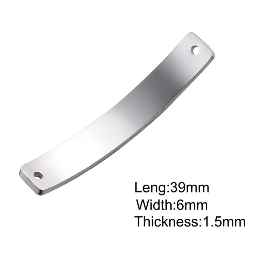 Прямая поставка 20 шт пустые ярлыки с именем из нержавеющей стали ID браслет