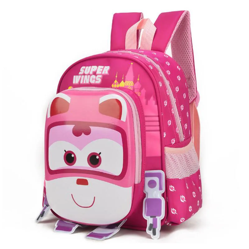 Ортопедический Детский рюкзак с 3D рисунком супер школьная сумка крыльями для