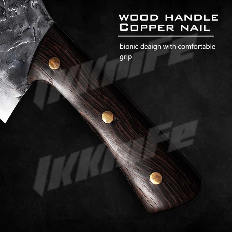 Традиционный нож кованый ручной работы кухонный шеф-повар из нержавеющей стали 7