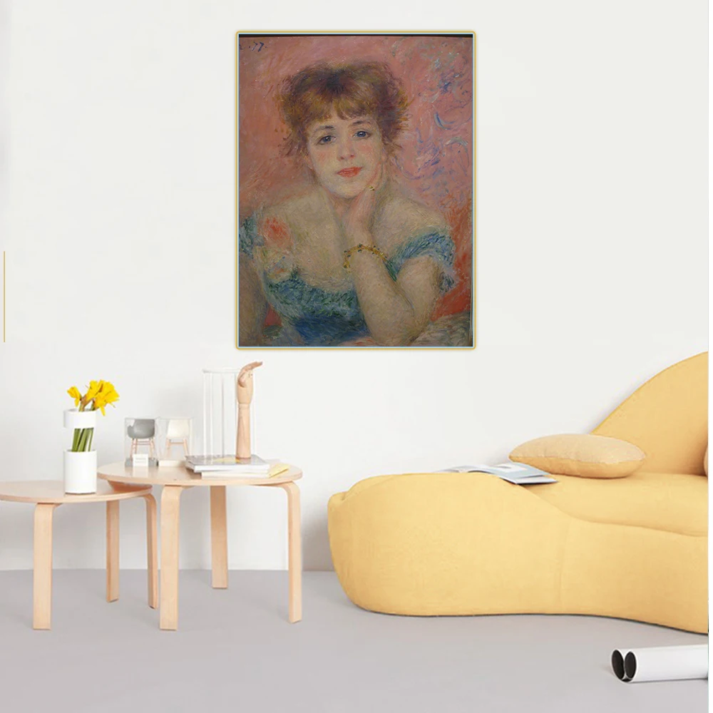 Цитон Пьер Огюст Ренуар Actress актриса Jeane Samary Canvas Холст Картина маслом