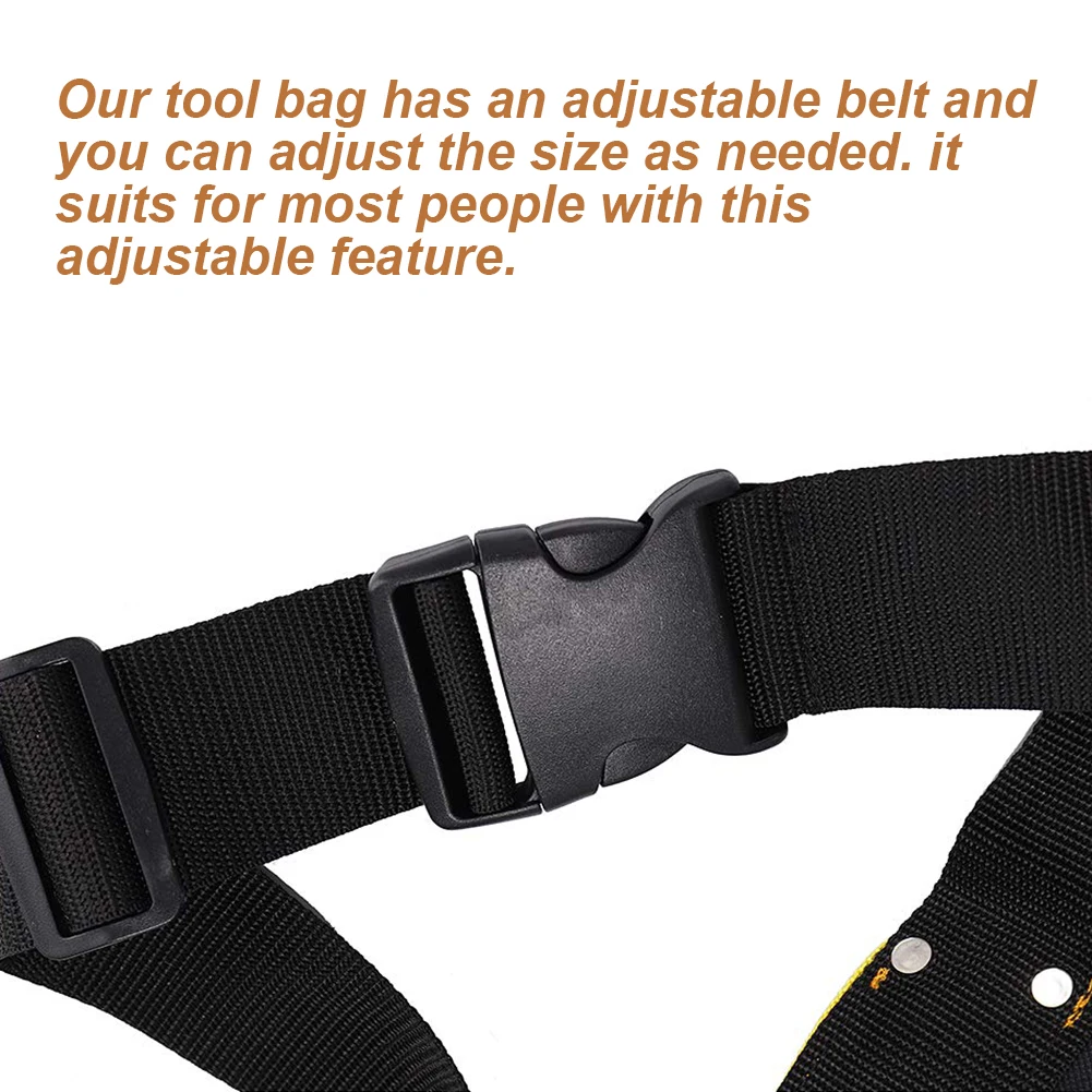 

Tool Belt Pouch Bag Nail Pocket Apron Heavy Duty Oxford Adjustable For DIY Electrician Carpenter Joiner Tool Belt Pouch Apron
