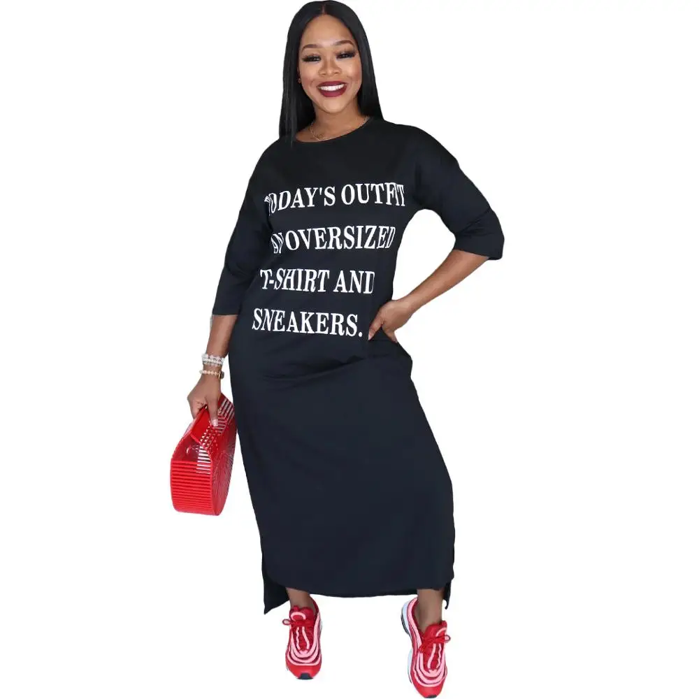 Повседневное платье с надписью Adogirl | Женская одежда