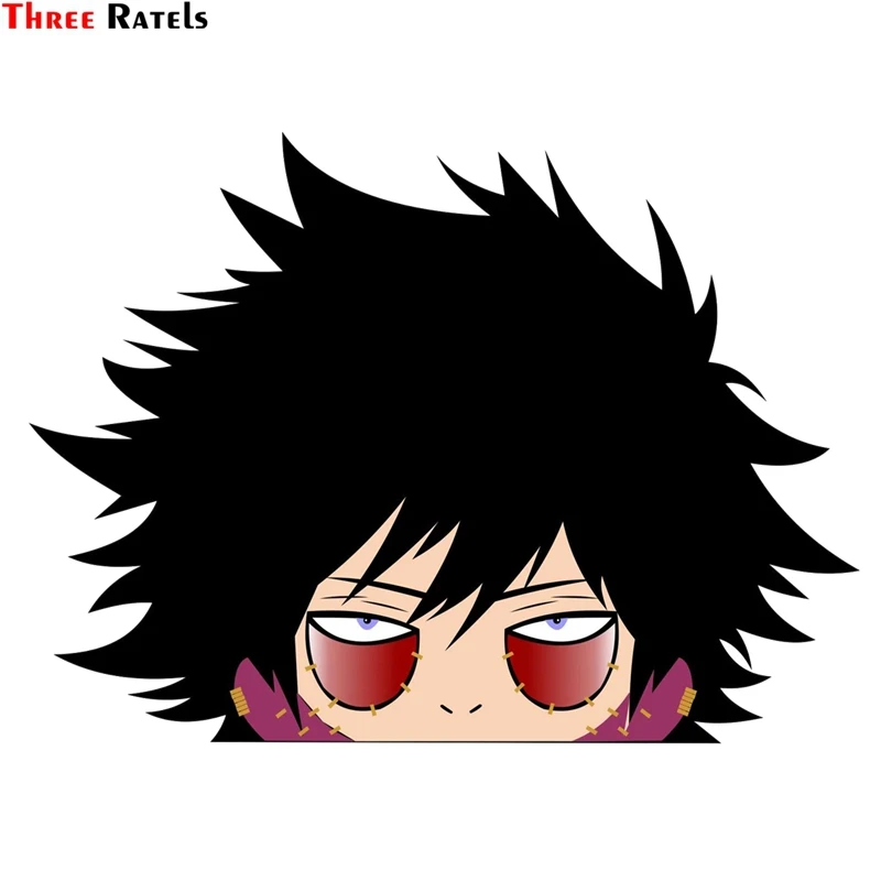 

Three Ratels FC173 3D Dabi аниме подглядывающая Наклейка на окно автомобиля мотоцикла бампер водонепроницаемый корпус для наклейки