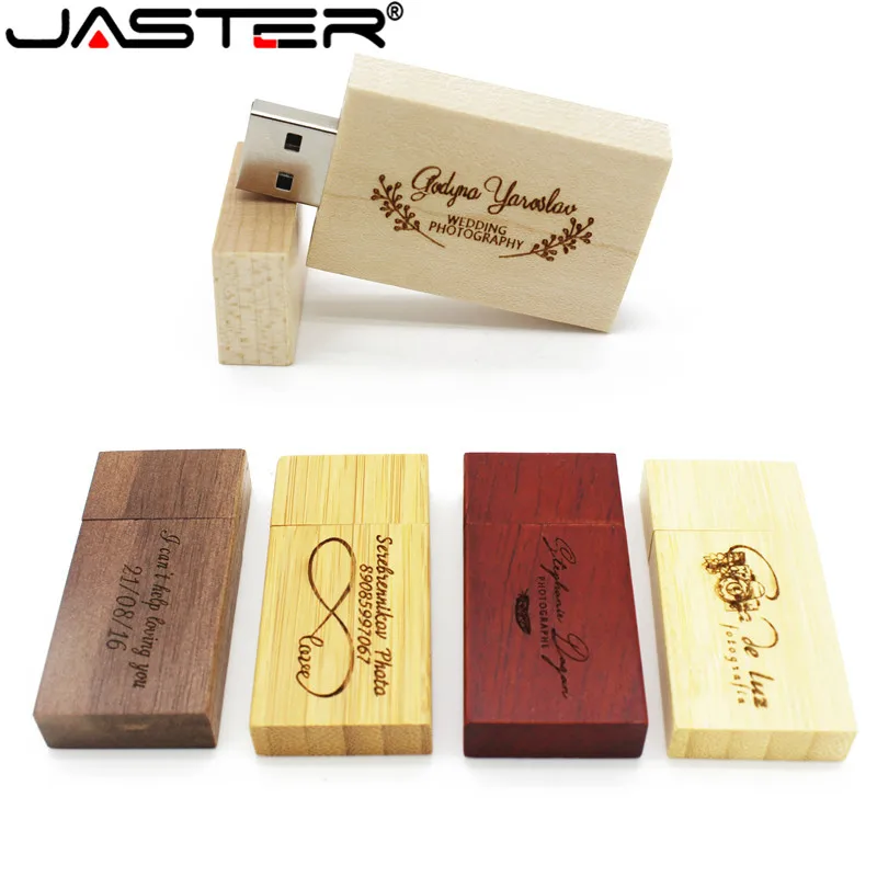 ASTER логотип индивидуальные квадратные деревянные usb флэш-накопитель флешки 64 ГБ 32 ГБ 16 ГБ 8 ГБ U диск карта памяти фотографии свадебные подарки