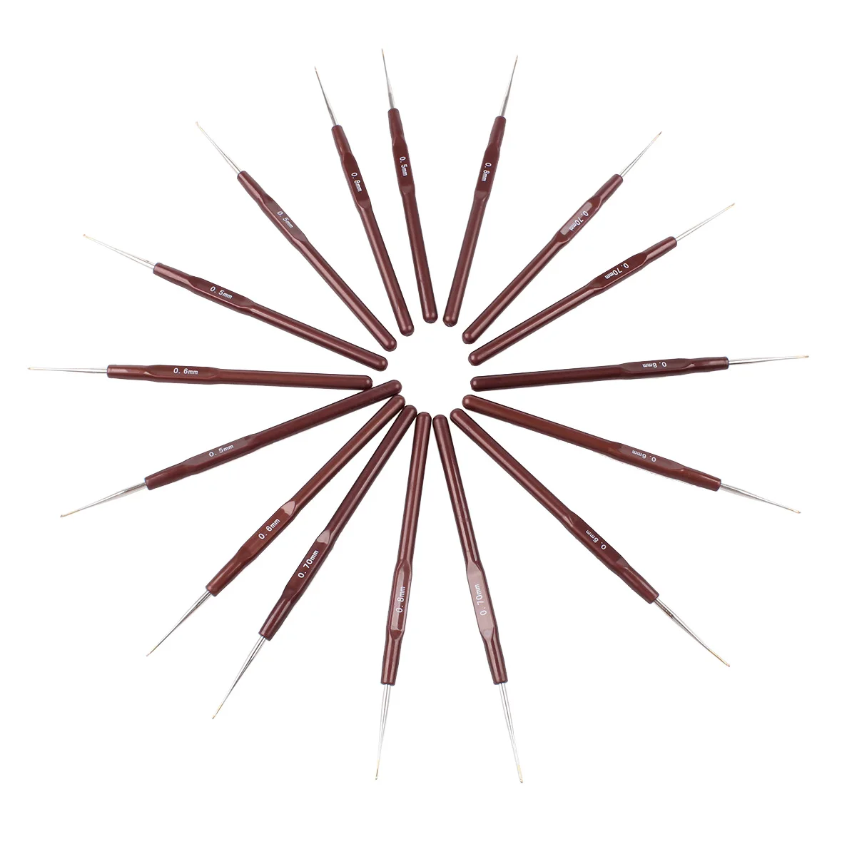 Крючок для вязания крючком XTREND 4 шт./лот инструменты плетения дредов волос 0 5 мм 6 7