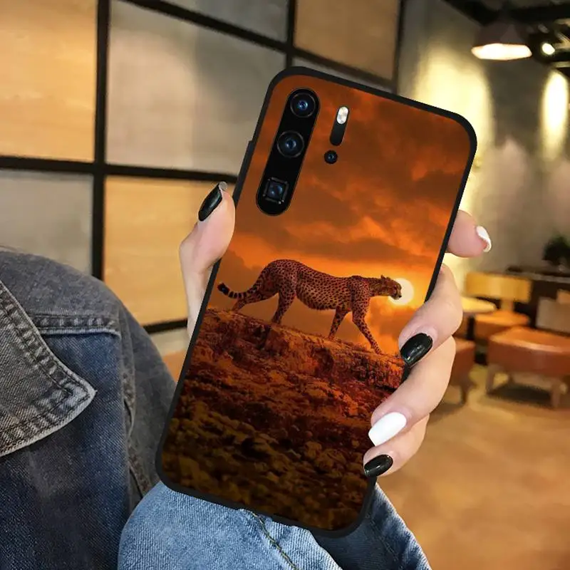 

Animal leopard aesthetics high quality Phone Case Funda For Huawei P9 P10 P20 P30 Lite 2016 2017 2019 plus pro P smart