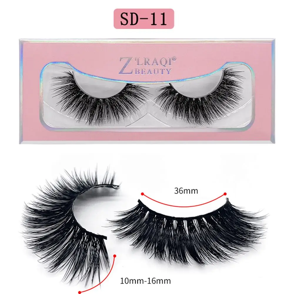 14 Mink Eyelashes Criss-Cross Natural Fake lashes Length 25mm Makeup 3D Mink Lashes Extension Eyelash Beauty - Color: 14