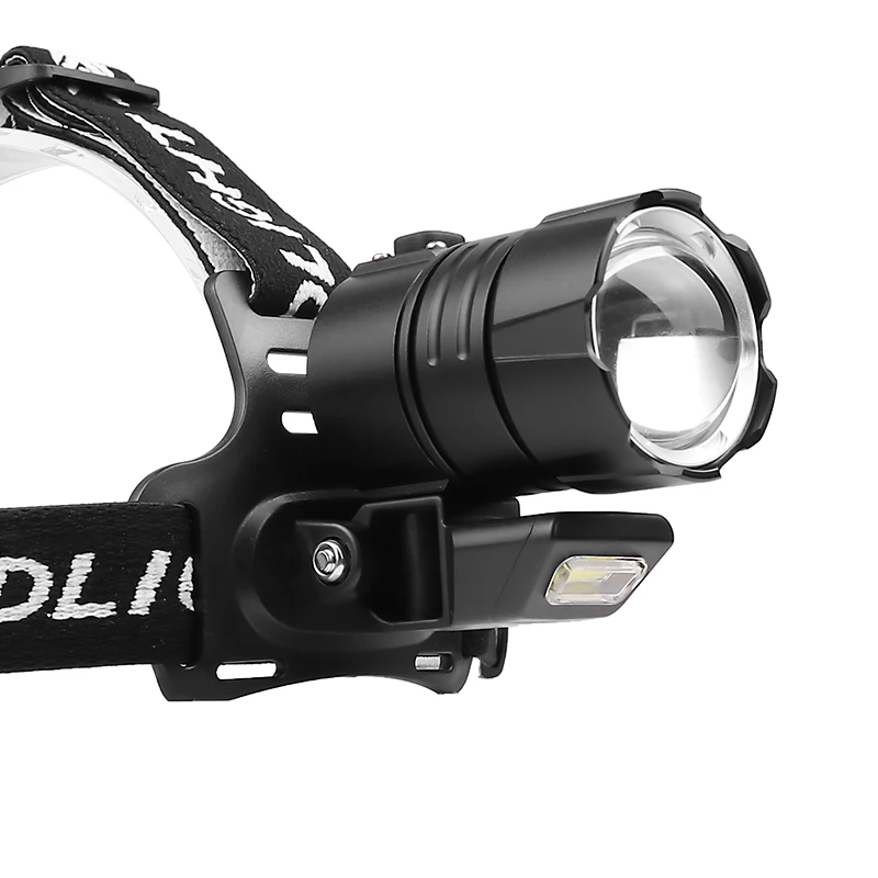 

XANES 2032B 1800lm Bike Headlamp Waterproof USB Charging 45 Adjustable Powered Display Flashlight Cycling Fishing Headlight
