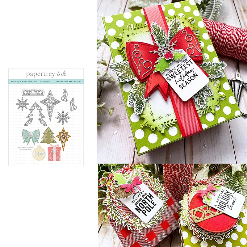 

Holiday Gift Box Metal Cutting Dies Scrapbook Diary Decoration Embossing Template DIY Greeting Card Handmade 2021