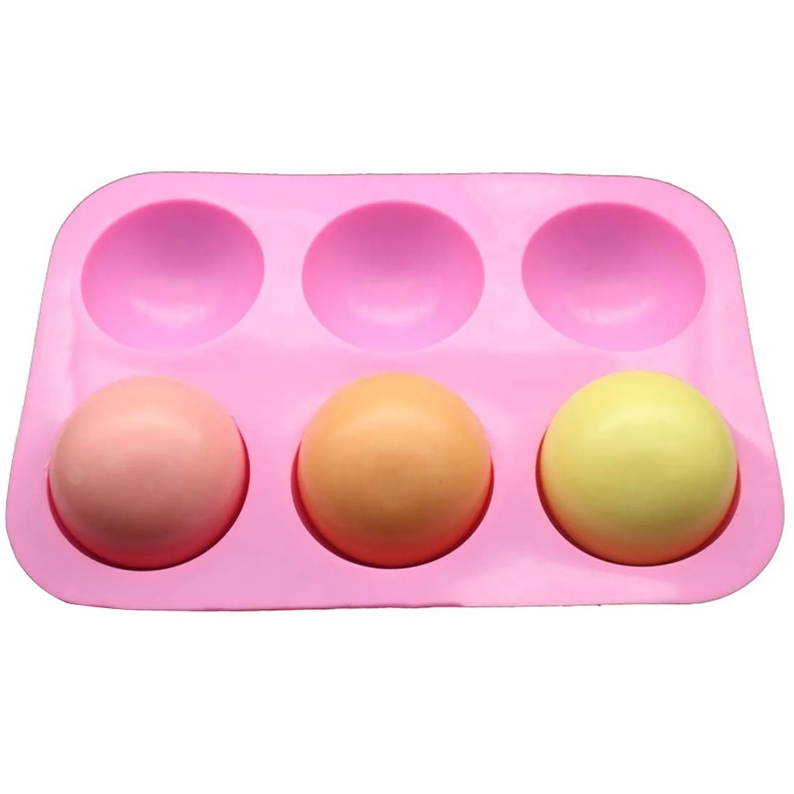 

Half Ball Sphere Silicone Cake Mold Muffin Chocolate Cookie Baking Mould Decor Multi-color Optional Cake Mould Kitchen Tools#763