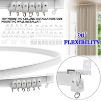 10m flexible curved ceiling curtain rail white modern track silencer curtains accessories plastic bendable soft curtain track