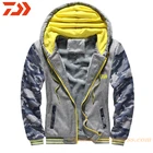 2020 Daiwa Рыбалка одежда толстовки наружная толстовка с капюшоном свободного кроя, теплая флисовая куртка для мужчин рыбалка одежда с капюшоном