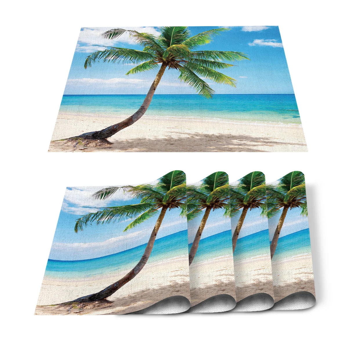 Пляжная скатерть с кокосовым голубым небом современные свадебные украшения