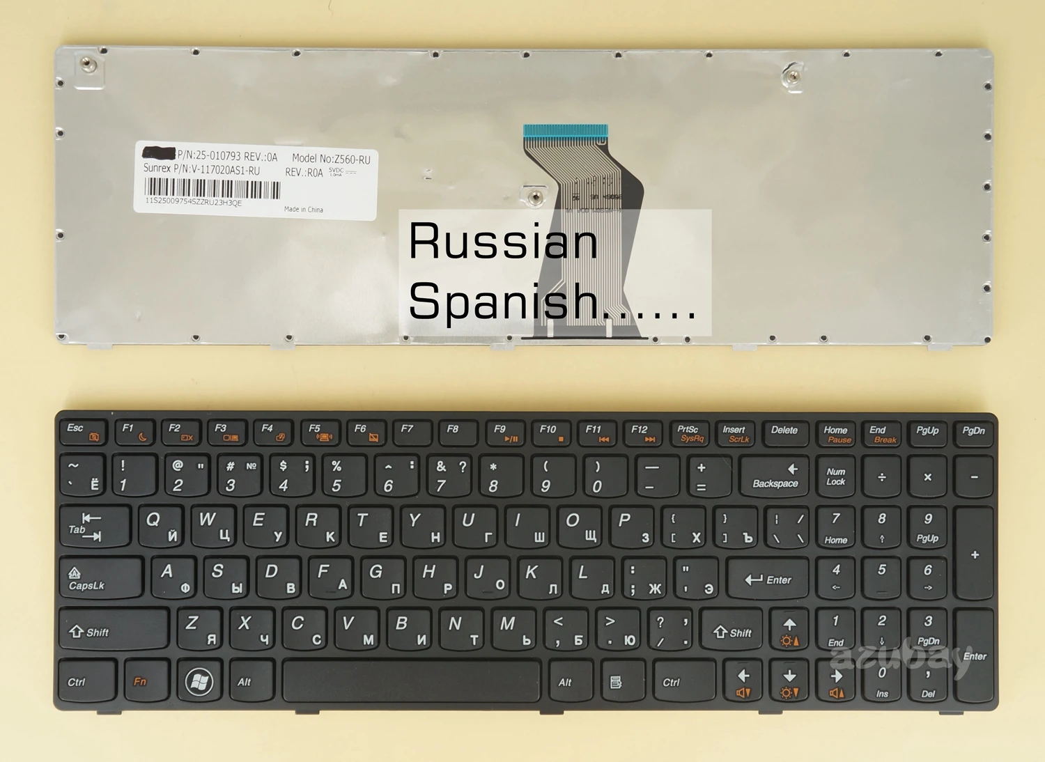 

Русская испанская английская клавиатура для Lenovo Ideapad Z560 Z560A Z565A G570 G575 25010790 25010820 25012436 25012404 25012349 25206790