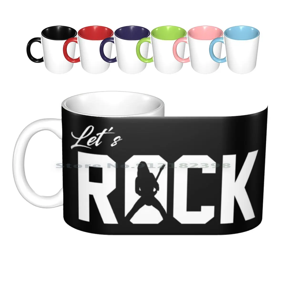 

Керамические кружки Let's Rock, кофейные чашки, Кружка для молока и чая, кружка с надписью «Rick Parfitt», креативные трендовые винтажные подарочные ч...