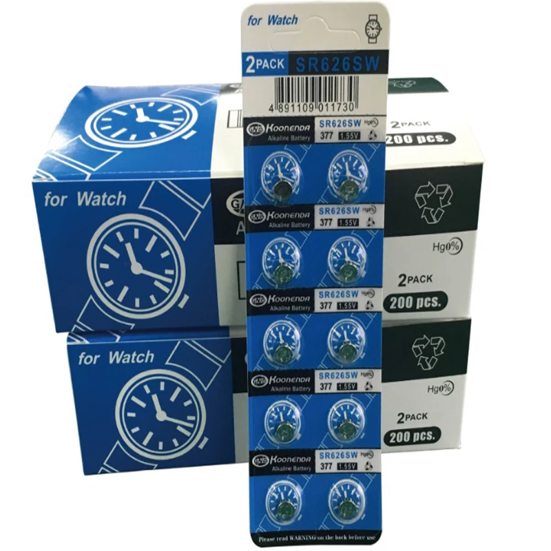 Дешевые распродажи 10 шт. AG4 377A LR626 SR626SW 100% оригинальная Батарейная кнопка для часов