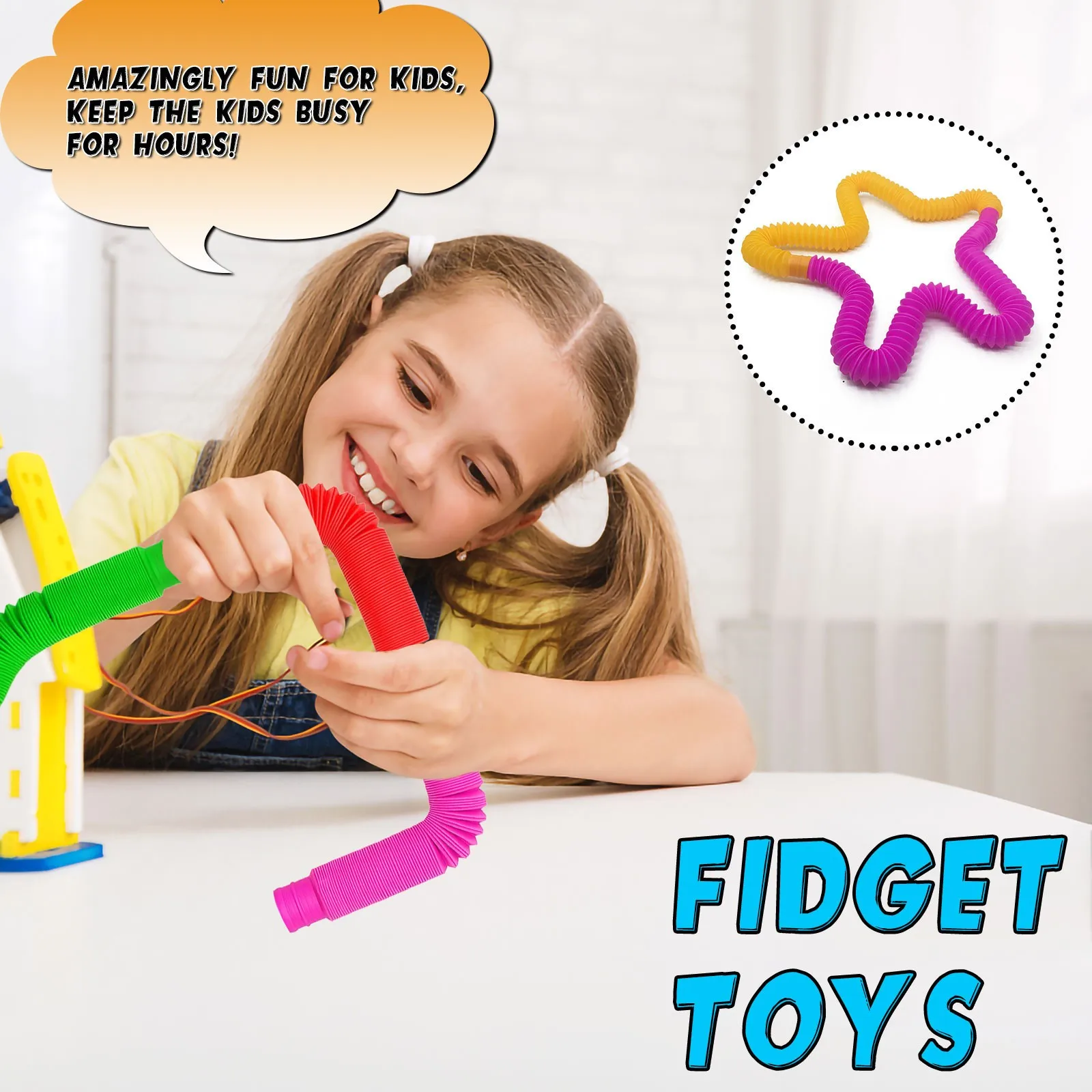 

Stretch Tube Fun Telescopic Tube Children's Vent Decompression Toy Telescopic Bellows Sensory Toys Color Telescopic Tube