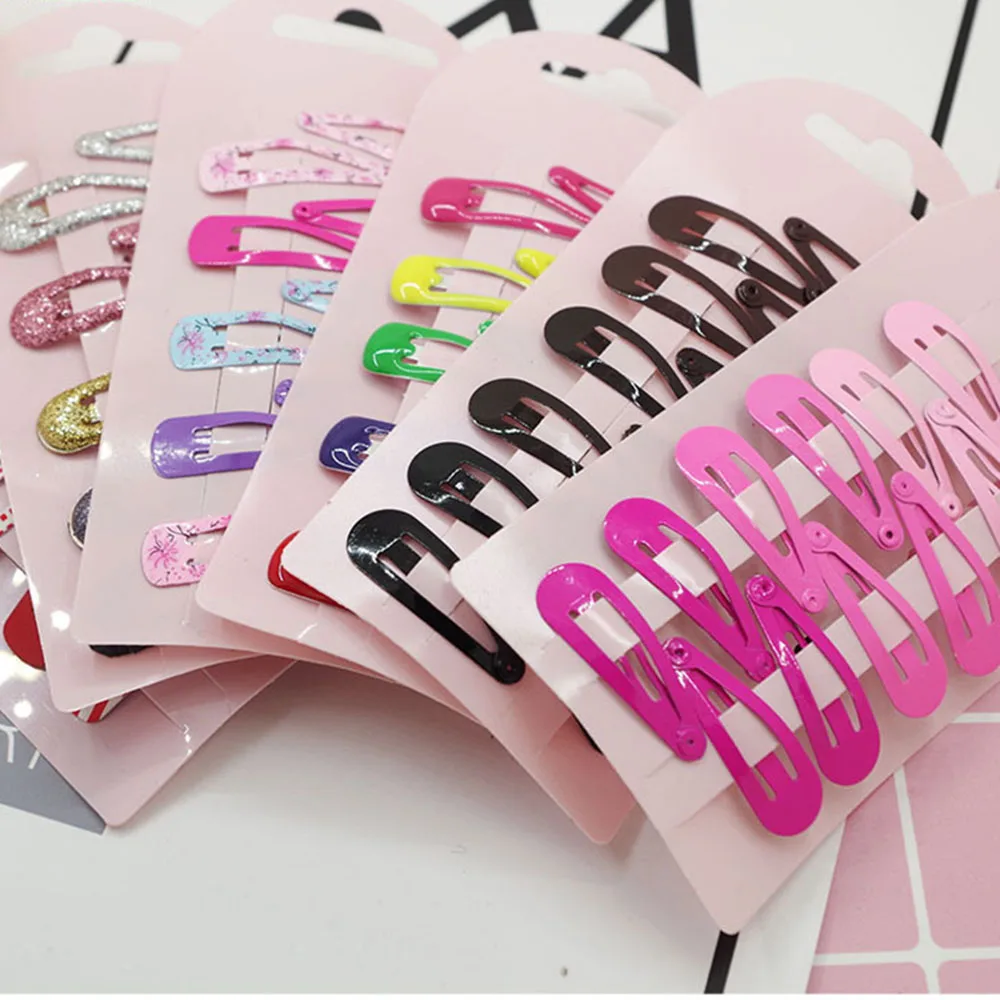 10 шт. новые милые детские заколки для волос ярких цветов девочек маленькие 3 5 см