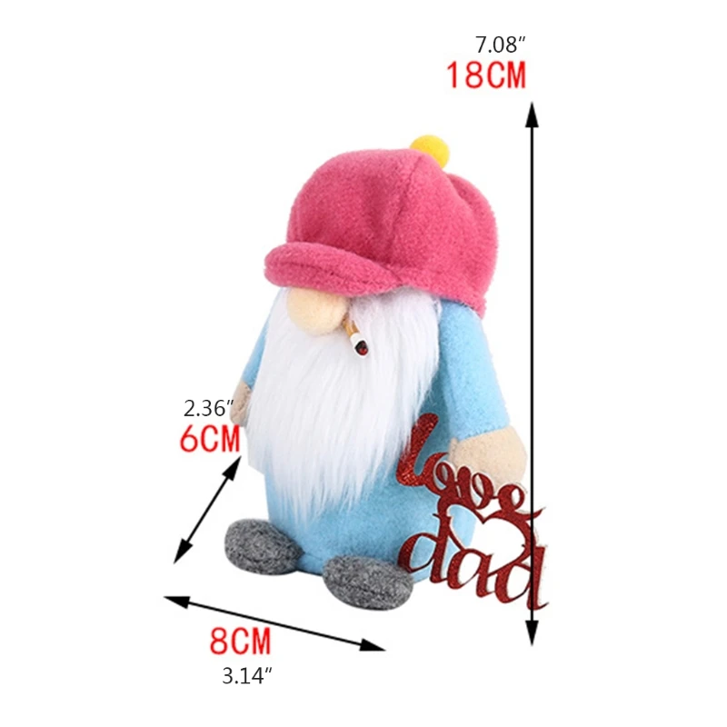 

Father's Day Gnome Heart Love Dad Tomte Swedish Nisse Scandinavian Elf Dwarf Farmhouse Kitchen Decor