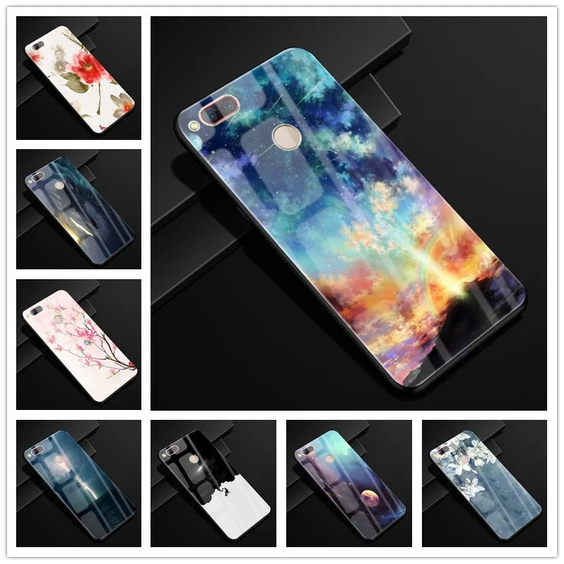For ZTE Z17 mini Case 5.2'' Glass Hard Back Cases For ZTE NUBIA Z17 mini Case Tempered Glass Cover Z17mini Z 17 NX569H NX569j