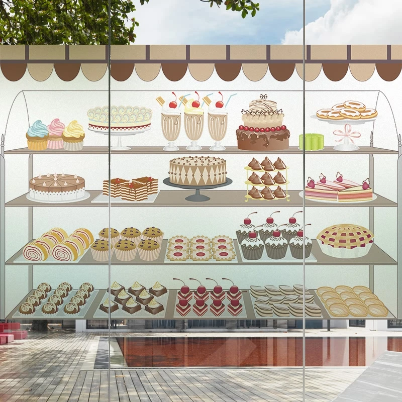 Стеклянная пленка индивидуального размера Электростатическая Милая пекарская