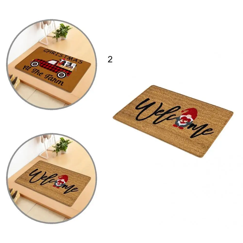 

Soft Welcome Mat Fine Stitching Carpet Bedroom Living Room Christmas Welcome Mat Bathroom Rug Door Mat
